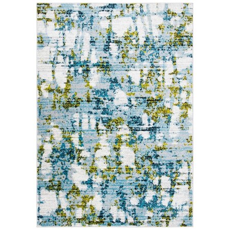 Safavieh 5 ft. 1 in. x 7 ft. 6 in. Skyler Rectangle Power Loomed Rug Teal & Green SKY193K-5